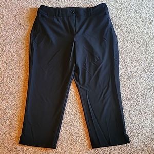 Black dress capris size 14